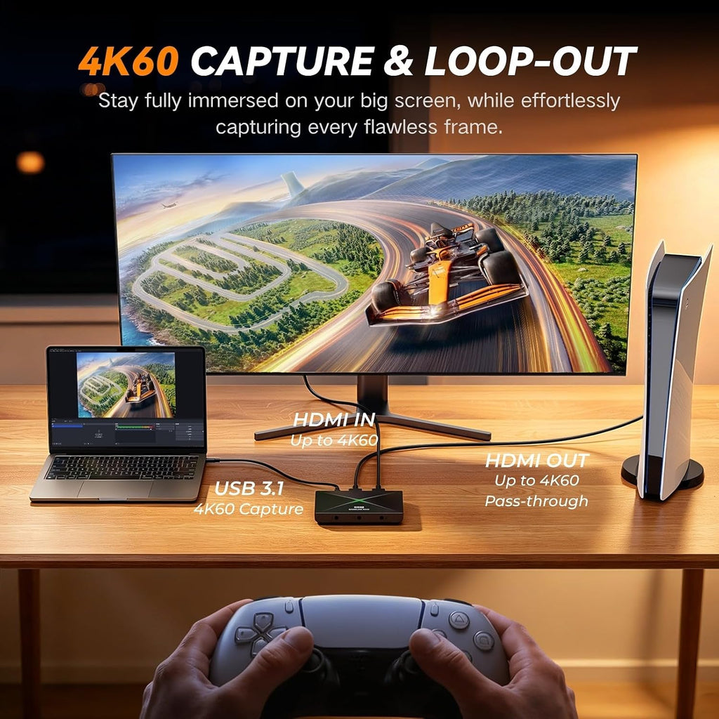Tarjeta de captura HDMI 333P 4K, USB 3.0, grabación 4K60 y paso a