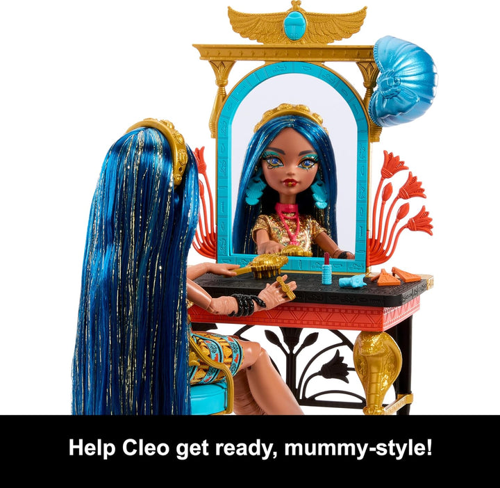 Monster High Día de Miedo Propio Cleo de Nile Muñeca Set de Juego