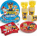 Unique Decoraciones de cumpleaños de Paw Patrol - Juego completo de vajilla