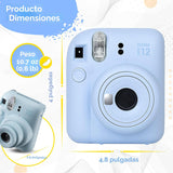 Cámara instantánea Fujifilm Instax Mini 12 en color blanco arcilla...