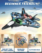 Drones para niños Avión RC de espuma, avión de control remoto, 2 unidades