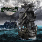 Piececool - Rompecabezas 3D con juegos de herramientas DIY, kits de construcción de modelo de barco pirata el Holandés Errante, rompecabezas 3D de metal difíciles para adultos, grandes regalos de