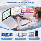 Extensor de pantalla para laptop de 15.6 pulgadas, monitor portátil...