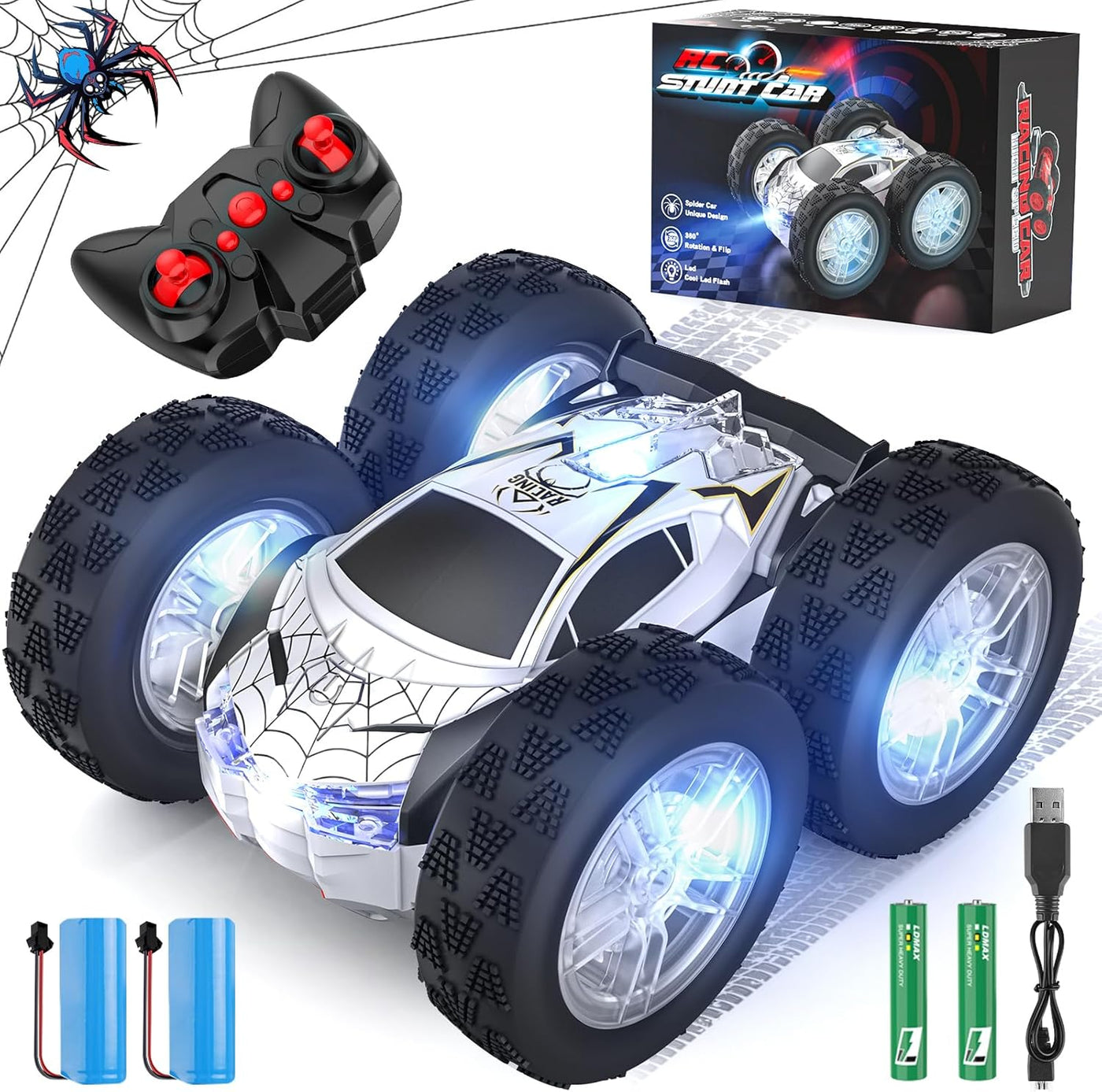 Wupuaait Auto a Control Remoto para Niños, Juguetes de Autos de Acr...