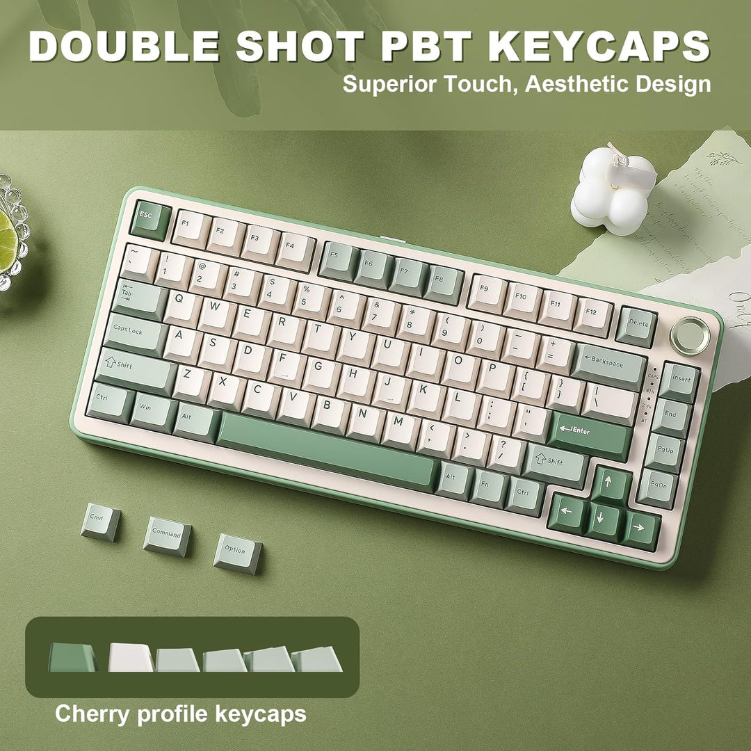 YUNZII B75 PRO Wireless Mechanical Keyboard,75% Layout with Knob,Ho...