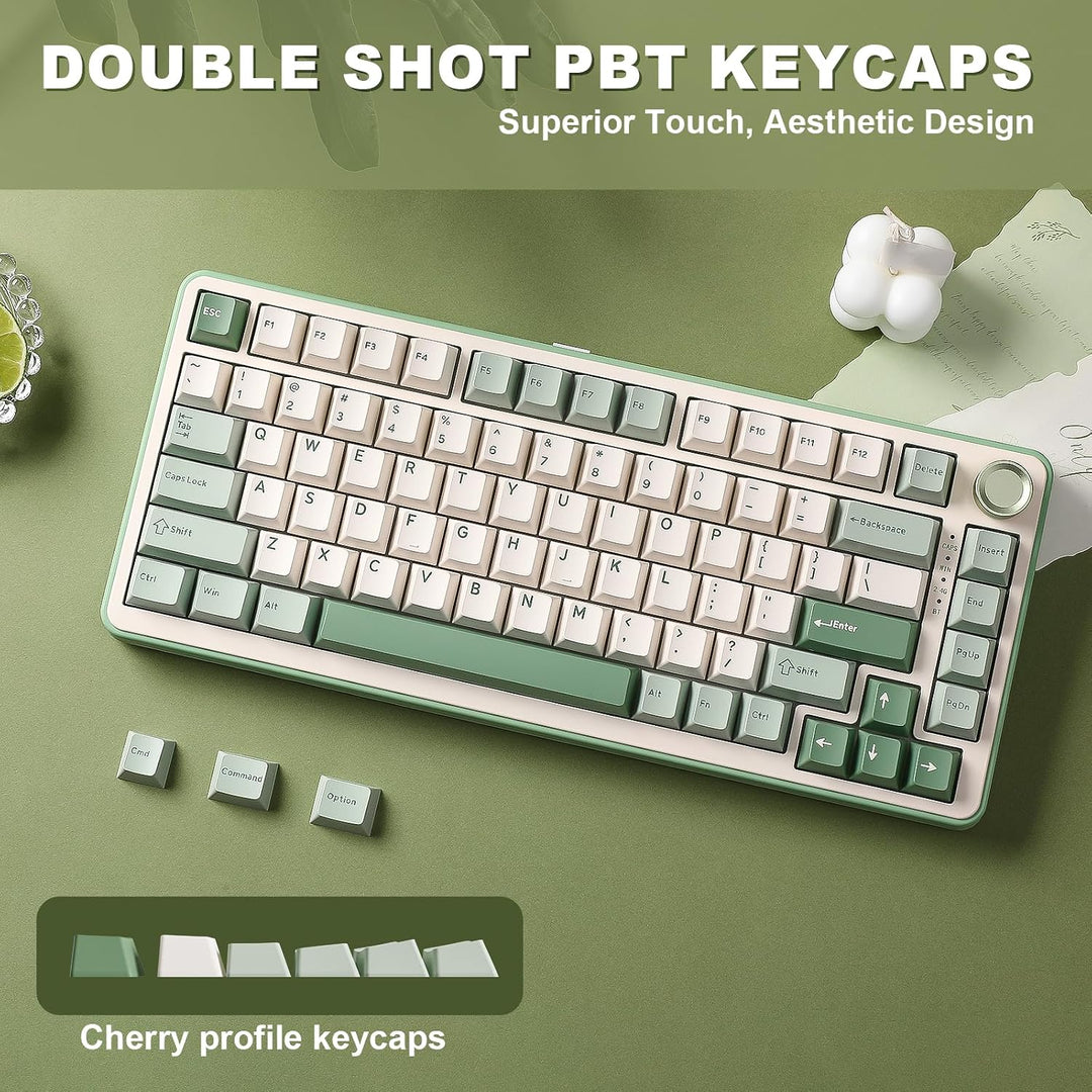 YUNZII Teclado mecánico inalámbrico B75 PRO, diseño del 75% con per...