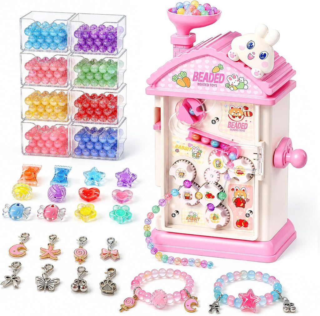 STACTCUTE Máquina para hacer pulseras de cuentas de 820 piezas para niñas 6