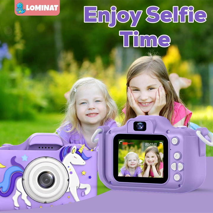 Cámara Unicorn para Niñas de 3 a 12 años, cámara selfie para niñas...