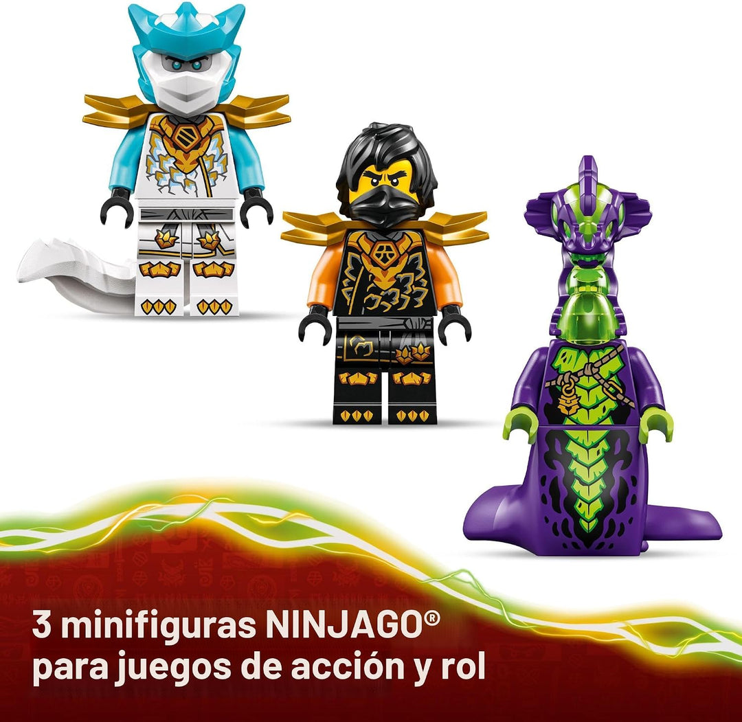 LEGO NINJAGO Cole's Mission Mech &amp; Dragon Zane - Juguete de...