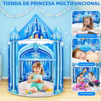Mnagant Tienda de campaña de juegos de princesa, juguetes para niñas, castillo de hielo, tienda de campaña para niños para interiores y exteriores, casa de juegos grande e imaginativa de 51 x 40