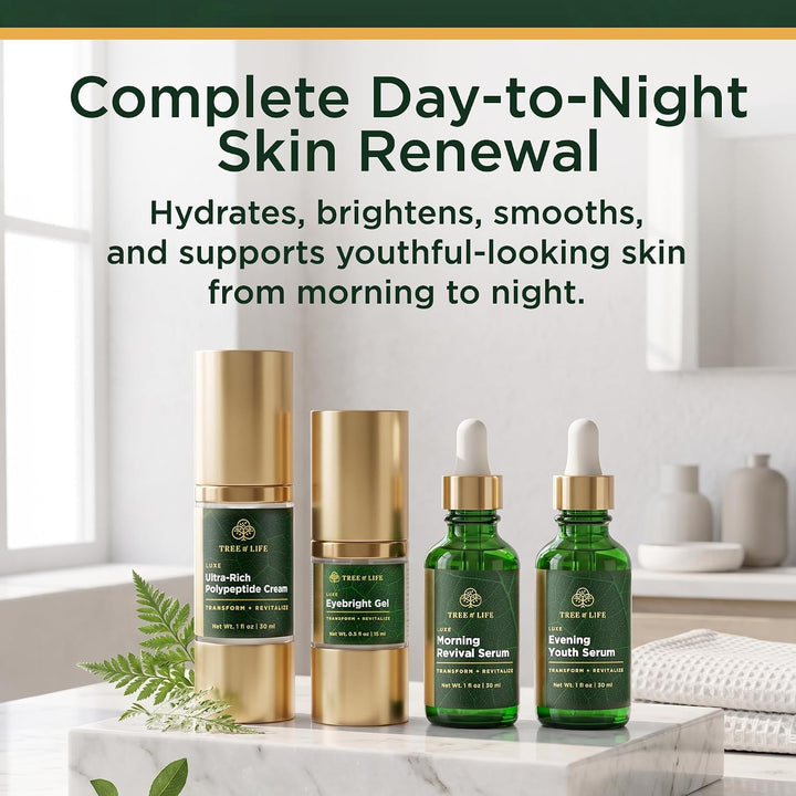Tree of Life Beauty Ultimate Skin Care Set, iluminador, reafirmante...