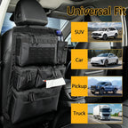 Organizador de asiento trasero táctico todo en uno para autos, SUVs, camiones y Jeeps