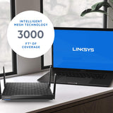 Linksys Router Mesh Wifi 6, doble banda, cobertura de 3000 pies cua...