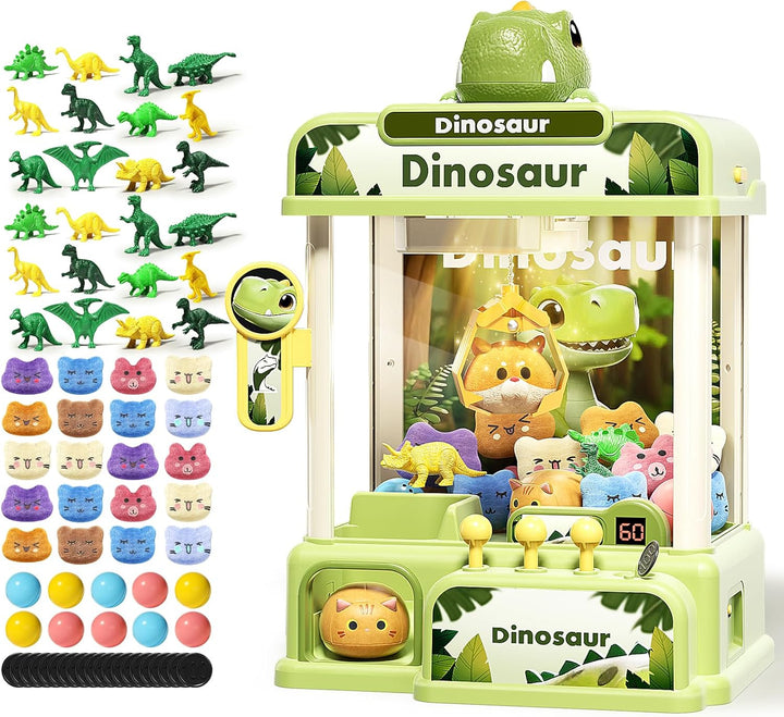 STACTCUTE 78 piezas máquina de garras de dinosaurio para niños, min...
