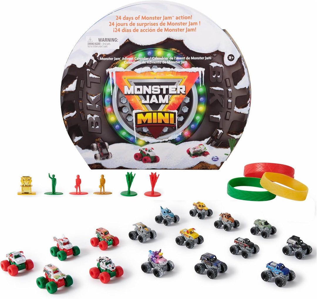 Monster Jam Mini calendario de Adviento navideño 24 días