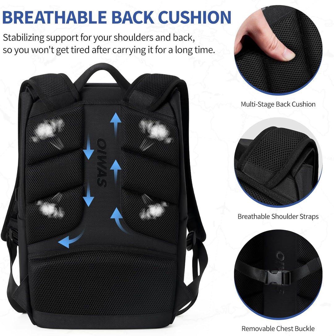 OIWAS Mochila para hombre, mochila para laptop de 16 pulgadas para...