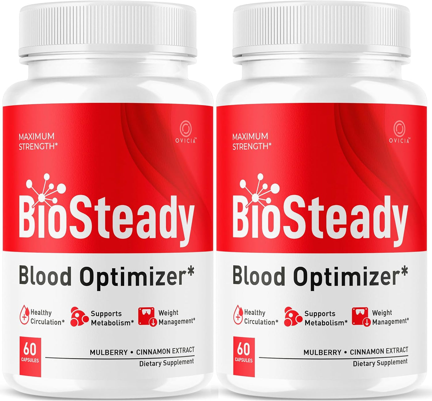 Biosteady - Cápsulas de fórmula avanzada Biosteady (paquete de 2),...