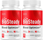 Biosteady - Cápsulas de fórmula avanzada Biosteady (paquete de 2), máxima fuerza diaria