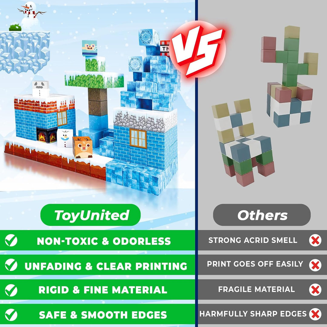 ToyUnited Bloques Magnéticos - 100 Piezas Bloques de Construcción M...