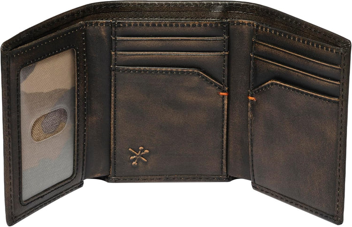 House of Jack Co. Billetera triple | Trifold de cuero para hombre |...