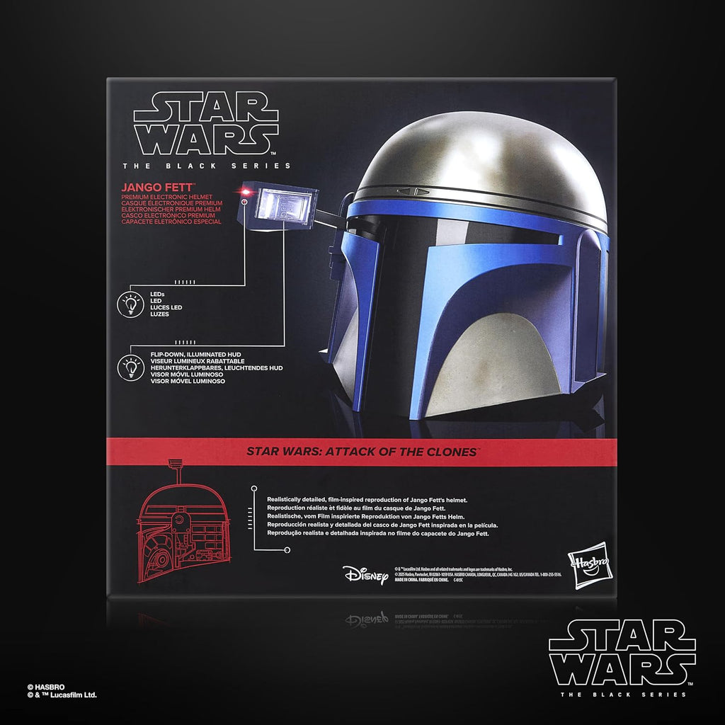 STAR WARS negro Series Jango Fett, casco de rol premium
