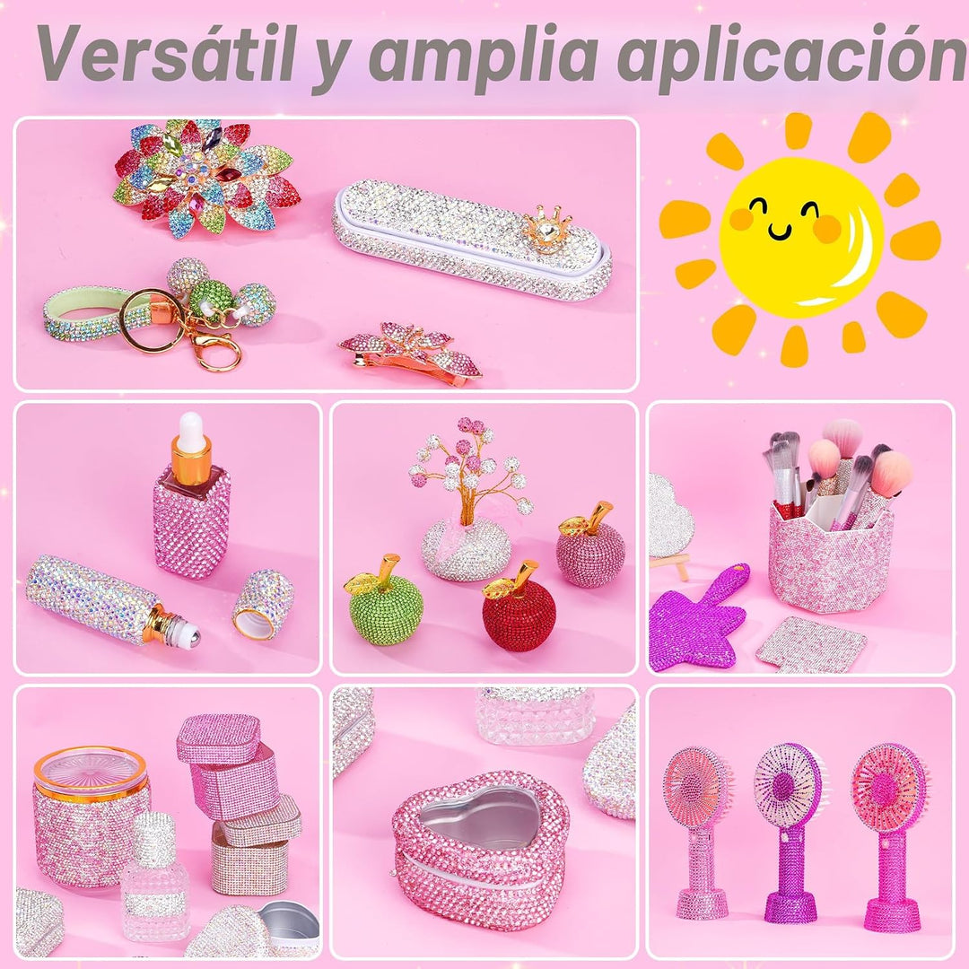 79000 unidades de diamantes de imitación de gelatina de 56 colores...