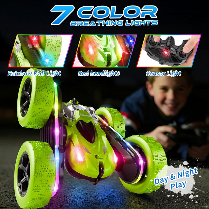 Zalneo - Auto de control remoto \u2013 4WD 360° Flip RC doble cara...