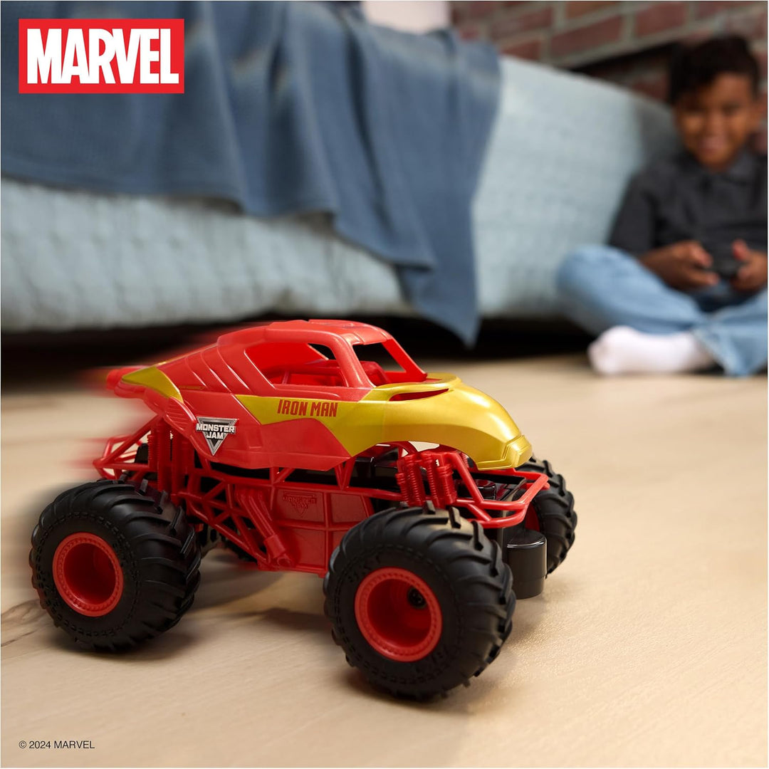 Monster Jam - Camión monstruo RC oficial de Marvel Iron Man, escala...