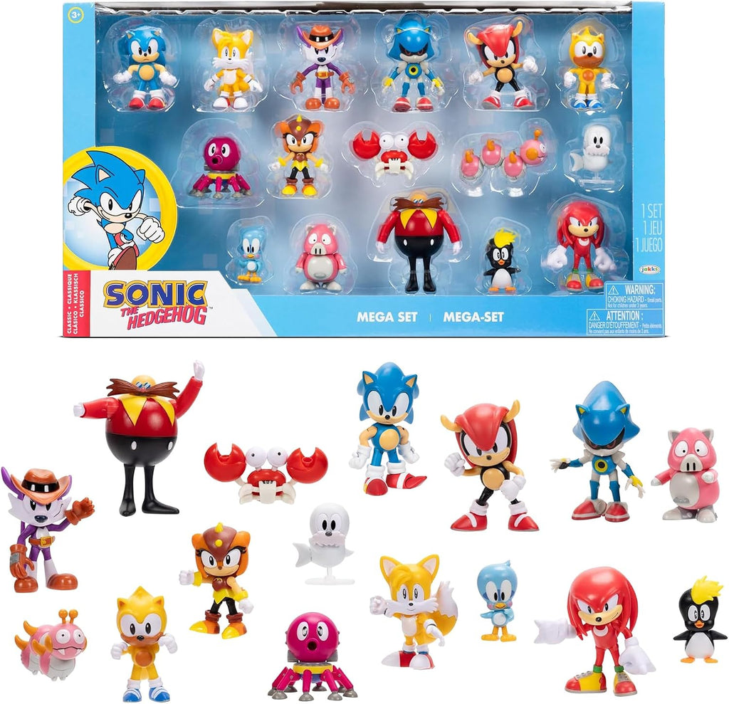Sonic The Hedgehog Sonic Super Set 16 Pack Eggman+ Figura [Exclusivo de Amazon]