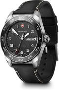 Reloj de pulsera analógico de cuarzo para hombre Victorinox Swiss Army Caja de acero inoxidable Correa de cuero reemplazable