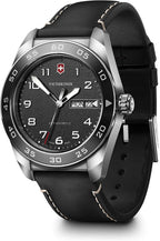 Reloj de pulsera analógico de cuarzo para hombre Victorinox Swiss Army Caja de acero inoxidable Correa de cuero reemplazable