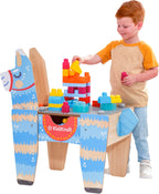 KidKraft Mesa de ladrillos de construcción con piñata de llama