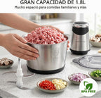 MEGAWISE Procesador de alimentos, molinillo eléctrico de carne de 800 W