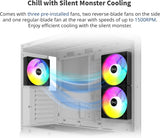 MONTECH XR-B, chasis para PC de torre media ATX Gaming, ventiladore...