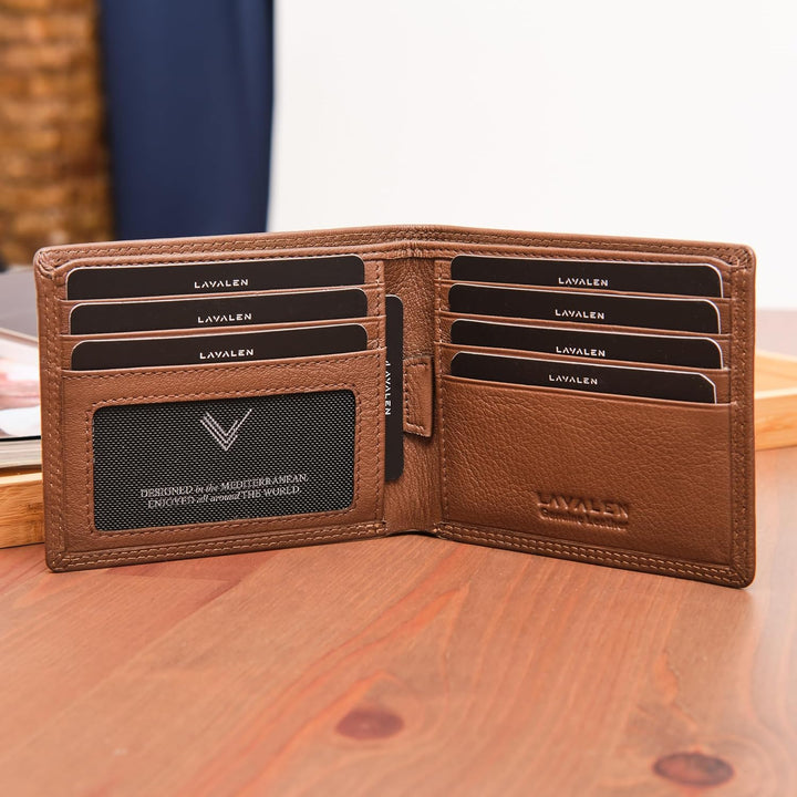 Lavalen Billeteras de cuero suave para hombres UK \u2013 Bloqueo RF...