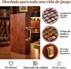 Madera maciza: juego de mesa de crucigrama edición de viaje de lujo, viaje