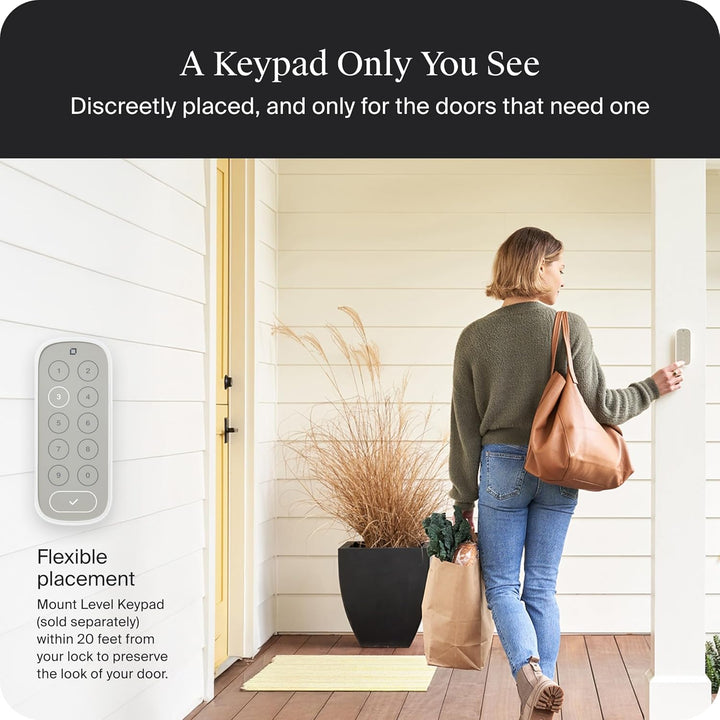 Level Lock Pro - Cerradura inteligente más pequeña, rápida e innova...