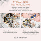 Vetra Relojes automáticos para mujer, reloj de pulsera de lujo con esfera
