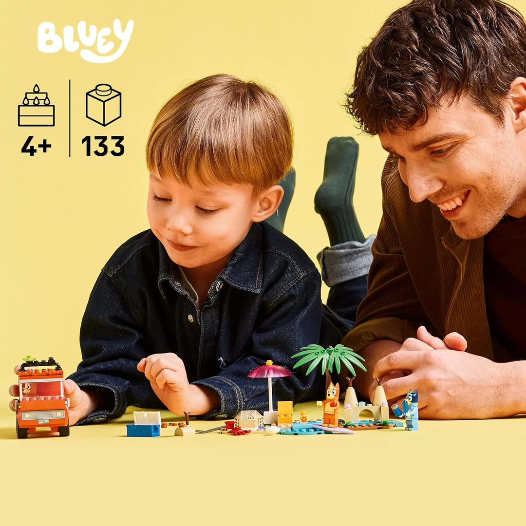 LEGO Bluey Bluey Family Beach Trip Toy Present, Blocks, Educativo,...