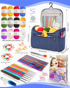 Aeelike - Kits de ganchillo para principiantes, adultos y niños, juego completo de ganchillo, color rosa