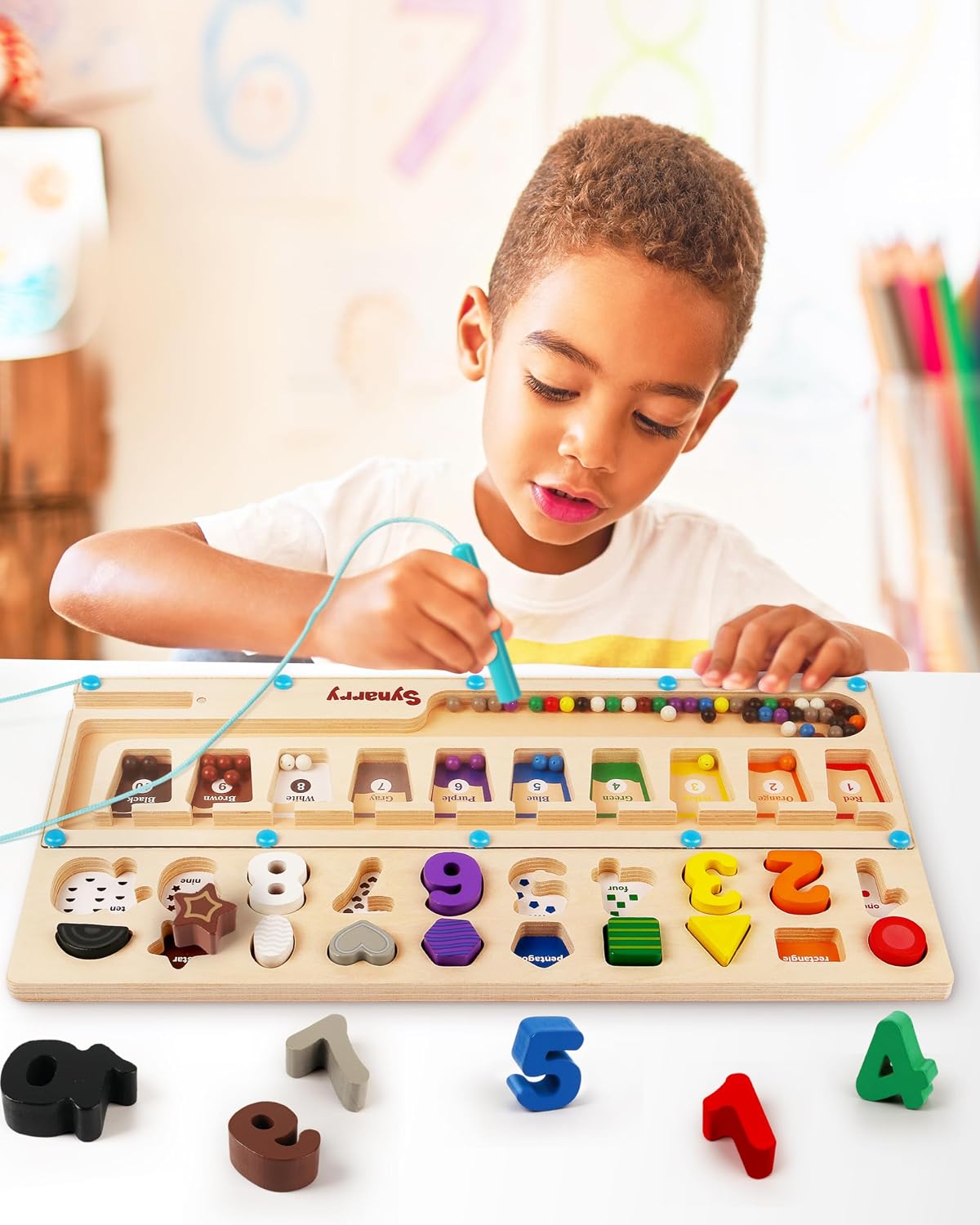 SYNARRY Juguetes Montessori 3 en 1 para niños de más de 3 años