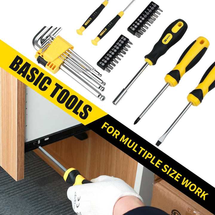 B BOSI TOOLS Juego de herramientas de 142 piezas, kit de herramient...