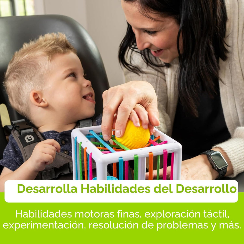 Fat Brain Toys InnyBin Juguetes de aprendizaje de forma, juguetes sensoriales para bebés y niños pequeños, juguetes para bebés a partir de 10 meses+