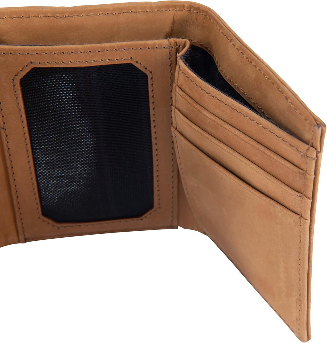 Carhartt Carteras de Cuero de Grano Completo para Hombre, Bloqueo R...