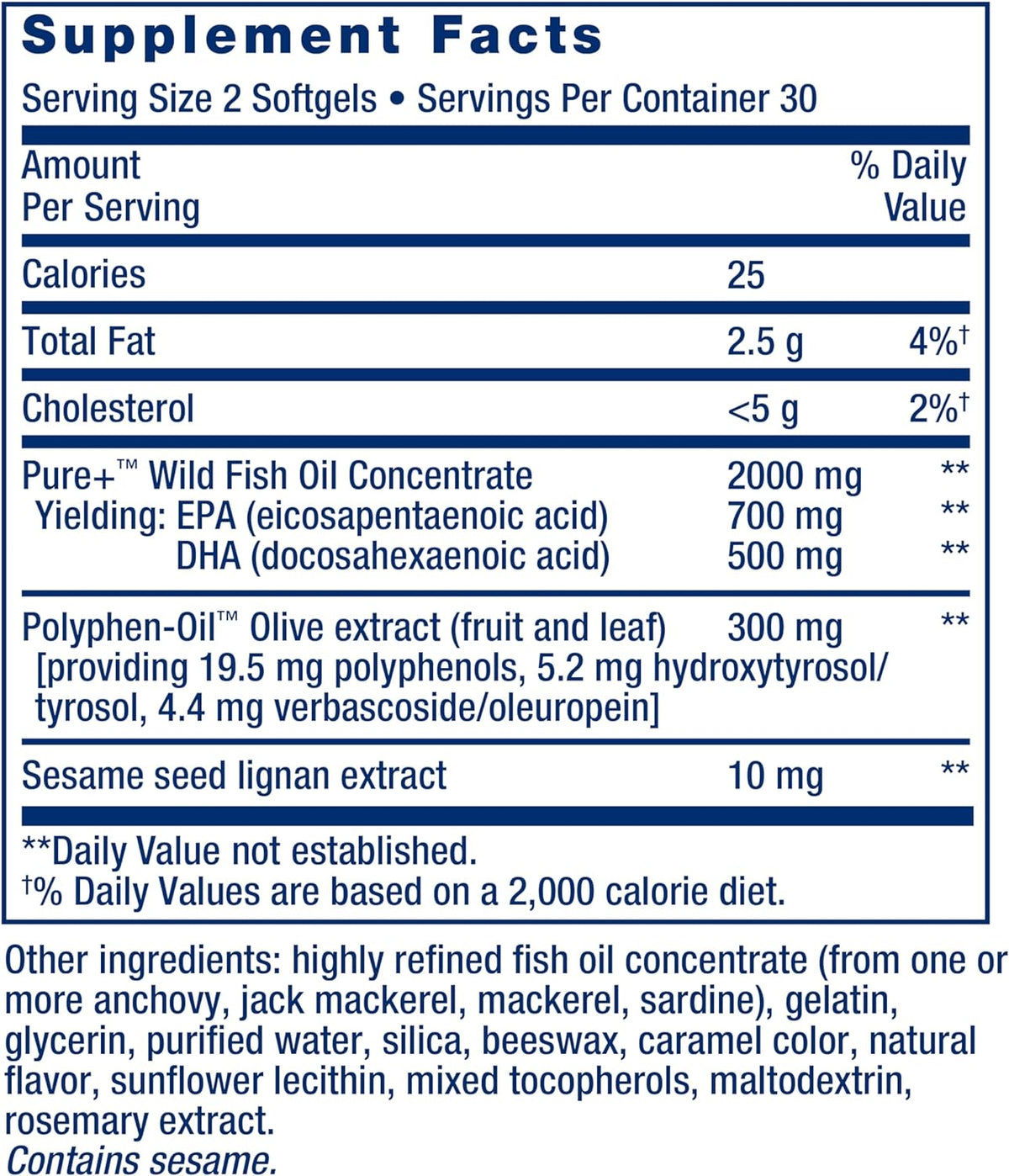 Life Extension Aceite de pescado Super Omega-3 EPA/DHA, 60 unidades (1 paquete)