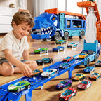 Juego de carriles de camiones para niños de 3, 4, 5, 6 años