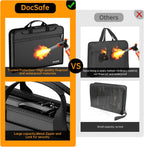 DocSafe Archivador de acordeón con cerradura de combinación, carpeta de archivos expandible resistente al fuego e impermeable con múltiples bolsillos, organizador de documentos para almacenamiento