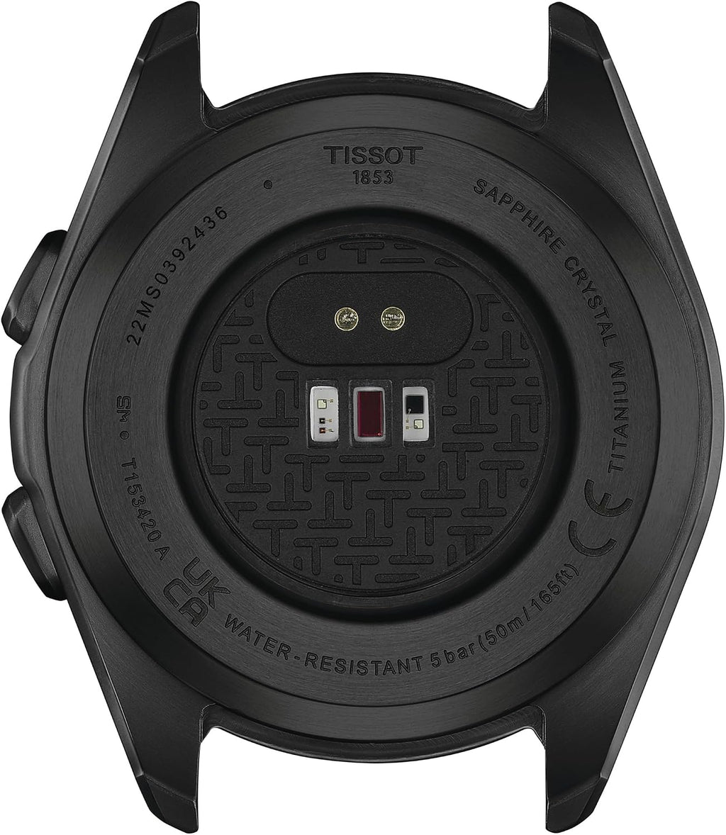 Tissot T-Touch Connect Sport, reloj solar de cuarzo suizo, 1.693 in, esfera negra, reloj unisex