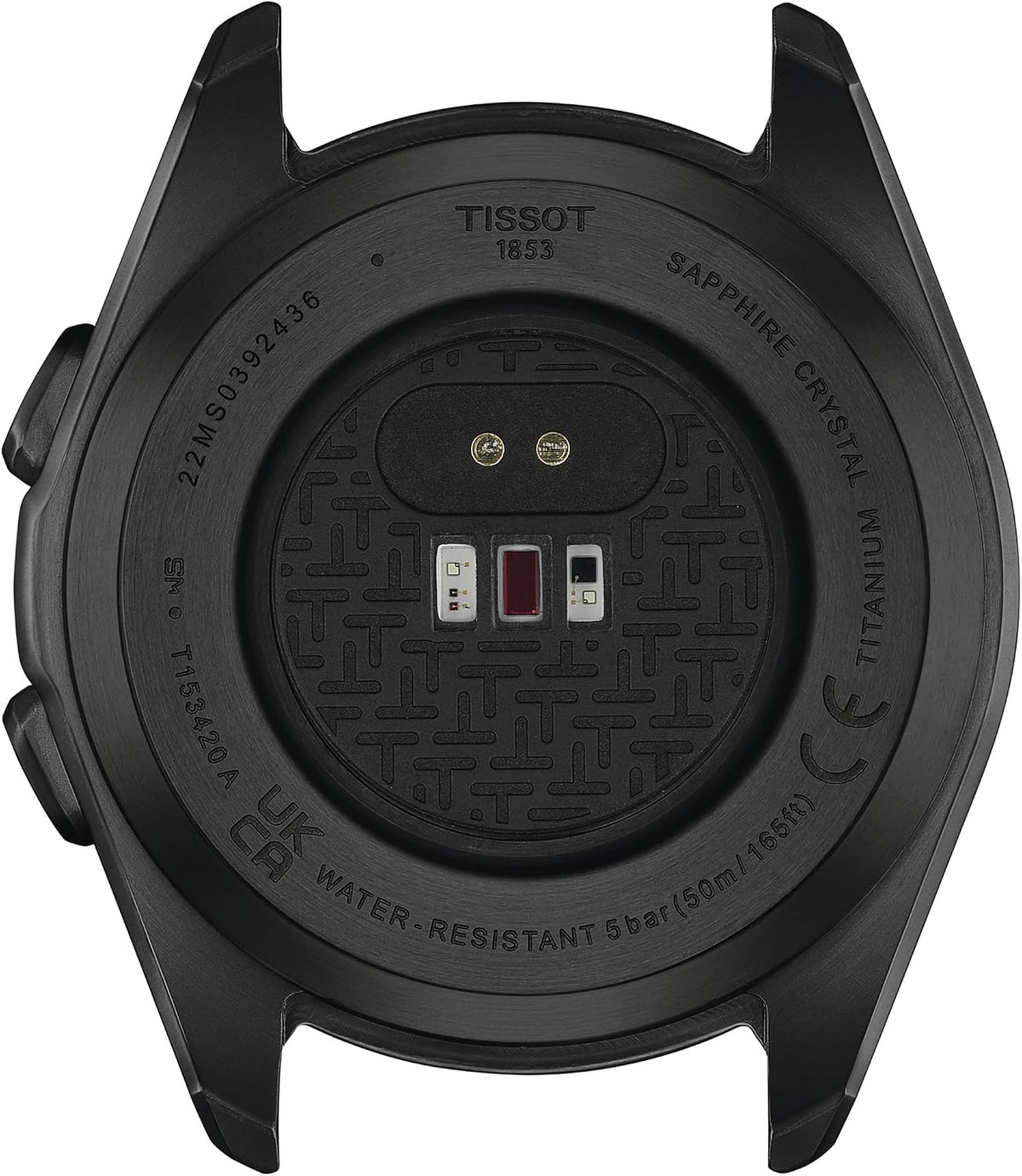 Tissot T-Touch Connect Sport, reloj solar de cuarzo suizo, 1.693 in, esfera negra, reloj unisex