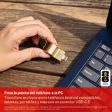 SANDISK Unidad flash USB-C de 128 GB, edición dorada de la Copa Mun...
